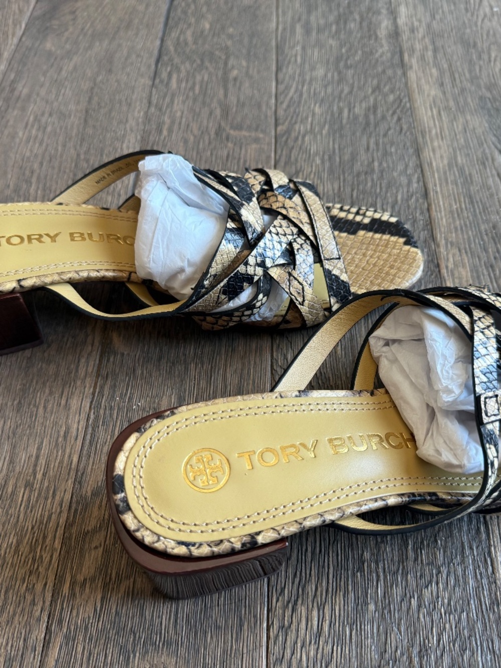 Tory Burch Basketweave Block Heel - Picture 2 of 4